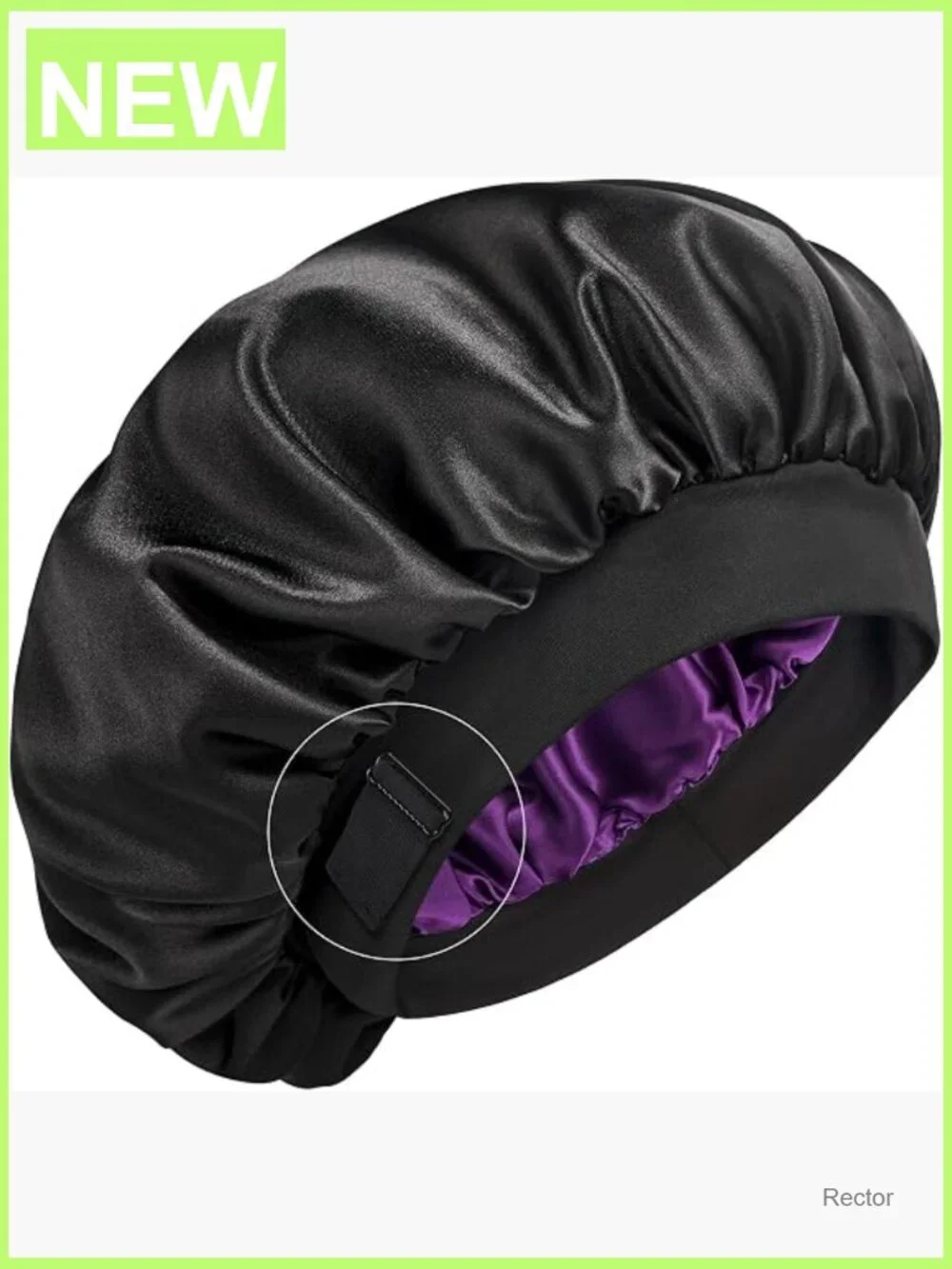 Double Layer Mulberry Silk Bonnet for Sleeping, Adjustable & Non-Slip Sleep Cap